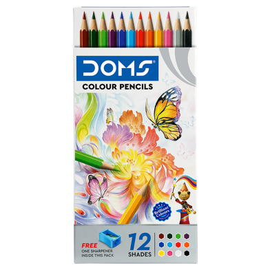 Domes Attractive And Coloured Pencil 12 shades image