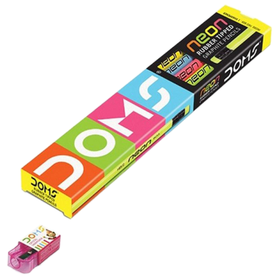 Domes Neon Rubber Tipped Graphite Pencils image