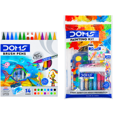 Doms Non-Toxic Brush Pen-14 Colors Set image