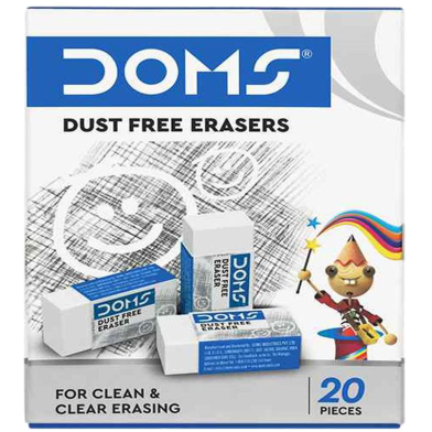 Doms none dust eraser 20 pcs pack image