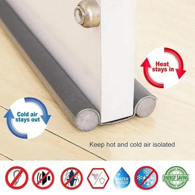 Door Bottom Sealing Strip – Dust and Draft Stopper with Foam, Anti-Insect Air Blocker for Doors Slide 5