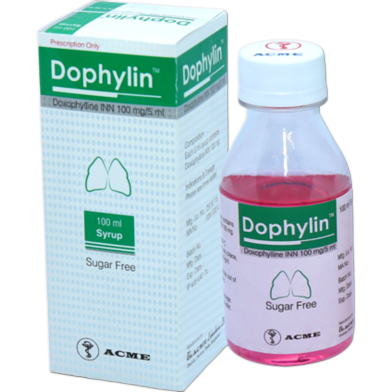 Dophylin 100mg/5ml Syrup - 100ml Bottle image