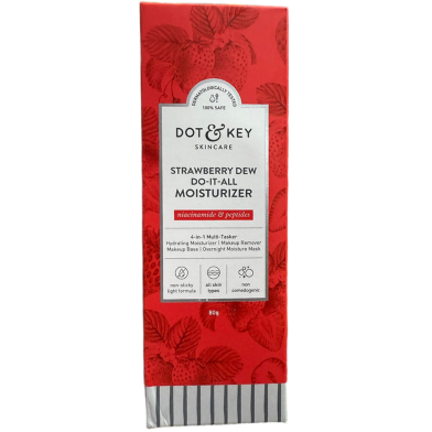 Dot And Key Strawberry Dew Do It All Moisturizer With Niacinamide and Peptides Brightening Moisturizer 80g image