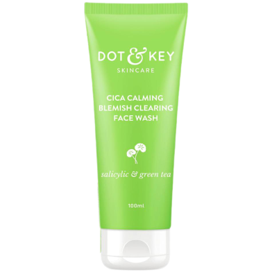 Dot and Key CICA Face Wash for Acne Prone Skin Acid Face Wash with Green Tea - 100 ml -335633616 image