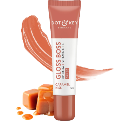 Dot and Key Caramel Kiss Lip Balm SPF30 and Vitamin C Plus E 12 gm image