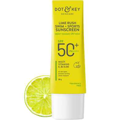Dot and Key Lime Rush Swim Plus Sports Sunscreen SPF 50 PA Plus Plus Plus Plus 50 gm image