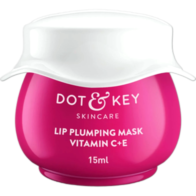 Dot And Key Lip Plumping Mask With Vitamin C Plus E For Naturally Glowing Lips (Blood Orange And Nectarine) - 15ml -335285643 image