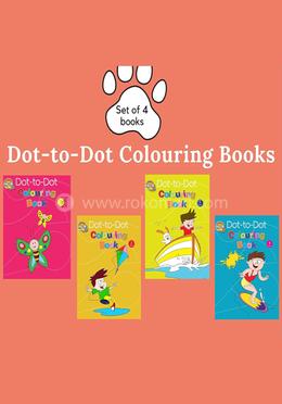 Dot-to-Dot Colouring Books :Set of 4 books