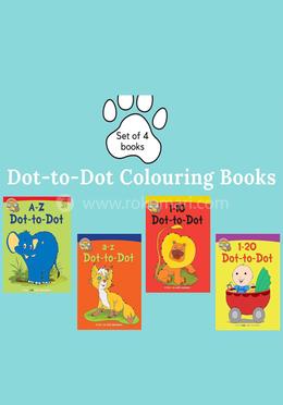 Dot-to-Dot Colouring Books : Set of 4 activity books