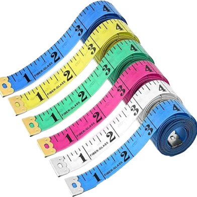 Double Scale Sided Soft Measuring Tailor Tape (60 Inch) - 1 Pcs image