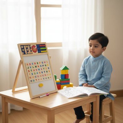 Double Sided Educational Multipurpose Writing Board (edu_board_m_17x14) - 17x14 Inch Slide 2