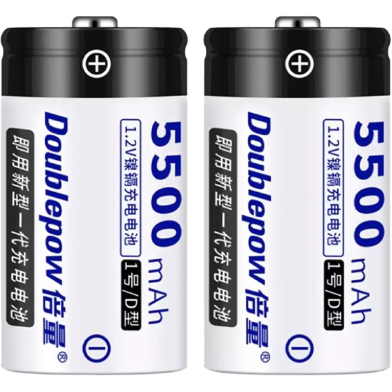 Doublepow 1.2V 5500mAh Rechargeable Battery (2 Pcs) image