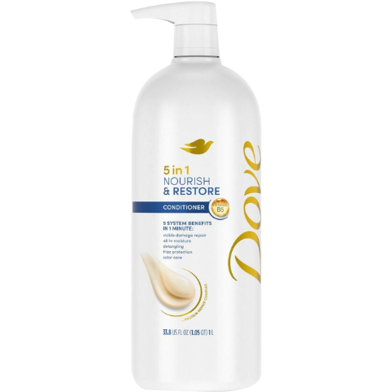 Dove 5 in 1 Nourish and Restore Conditioner 1 L image