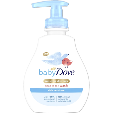 Dove Baby Head to Toe Wash Pump Rich Moisture 200 ml image