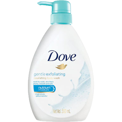 Dove Gentle Exfoliating Nourishing Body Wash 550 ml image