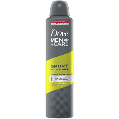 Dove Menplus Care Sport Activeplus Fresh Body Spray 250 ml image