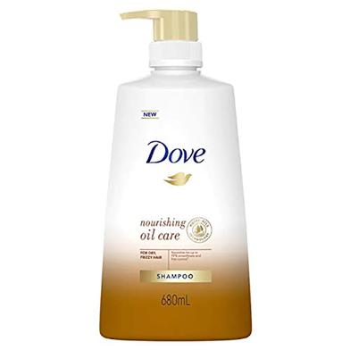 Dove Nourishing Oil Care Dry Hair Shampoo Pump 680 ml image
