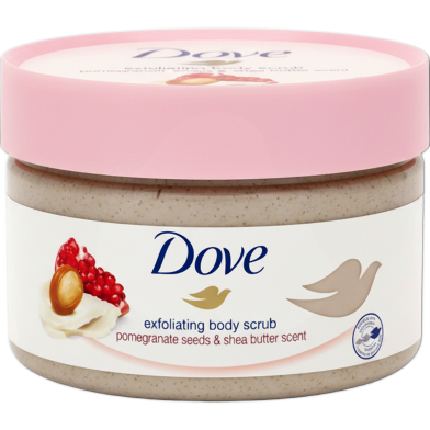 Dove Pomegranate Seeds And Shea Butter Scent Exfoliating Body Scrub 225ml image