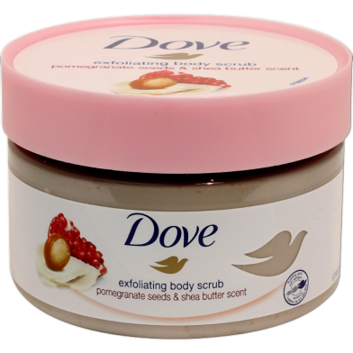 Dove Pomegranate Seeds And Shea Butter Scent Exfoliating Body Scrub 225ml image