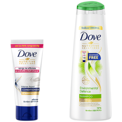 Dove Shampoo Environmental Defense 340 Ml Conditioner Free image
