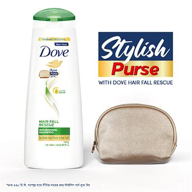 Dove Shampoo Hairfall Rescue 330ml Stylish Purse FREE image