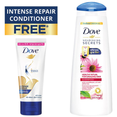 Dove Shampoo Healthy Grow 330ml with Conditioner FREE image