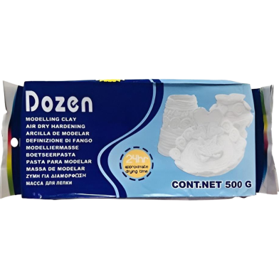 Dozen Air Dry Craft Clay 500 gm image