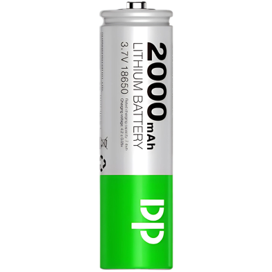 DP Lithium 2000mAh 18650 Rechargeable Battery 3.7V 1Pcs image