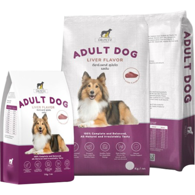 Dr. Petz Adult Dry Dog Food - Liver Flavor 10kg | For All Breed Dogs image