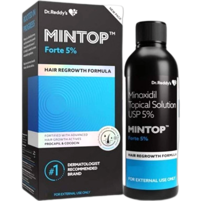 Dr. Reddy's Minoxidil Topical Solution USP 5 Percent Mintop Hair Regrowth Formula 120ml image