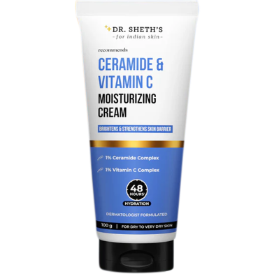 Dr. Sheth’s Ceramide And Vitamin C Oil - Free Moisturizer 100gm image