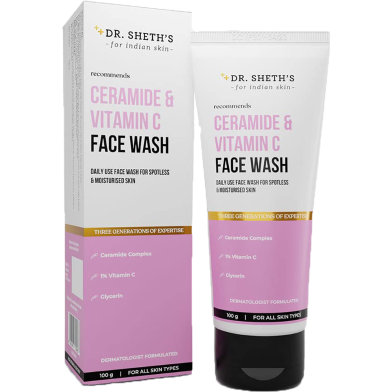 Dr. Sheth's Ceramide and Vitamin C Face Wash 100 gm -409043584 image