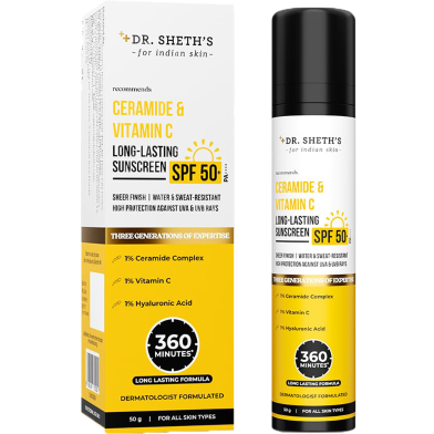 Dr. Sheth's Ceramide and Vitamin C Long Lasting Sunscreen 50 gm -424024007 image