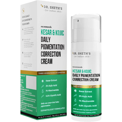 Dr. Sheth's Kesar and Kojic Daily Pigmentation Correction Face Cream 30 gm -364064711 image