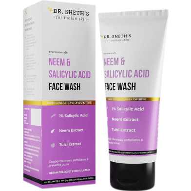 Dr. Sheth's Neem and Salicylic Acid Face Wash - 100g -334989350 image