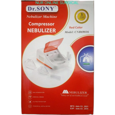 Dr Sony Compact Compressor Nebulizer Machine for Kids and Adults White image