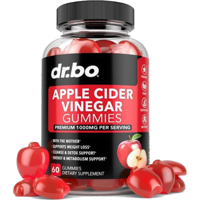 Dr.bo Apple Cider Vinegar Gummies Permium 1000 mg Per Serving 60 Gummies -525092031 image