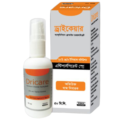 Dricare 20 Percent Topical Solution 50 ml bottle image