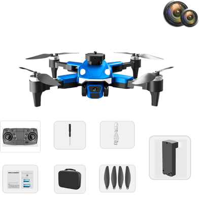Drone F200 , Dual Cameras, Powerful Brushless Motor, Optical Flow Positioning, Intelligent Obstacle Avoidance, Intelligent Follow Me, Foldable Aerial Drone with Remote Control, Gift image