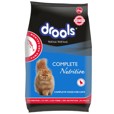 Drools Adult Dry Cat Food Tuna And Salmon Flavour 3kg image