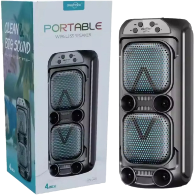 Dual 6.5 Inch Karaoke BT Speaker Portable Outdoor Sound Audio DJ Stereo Speaker image
