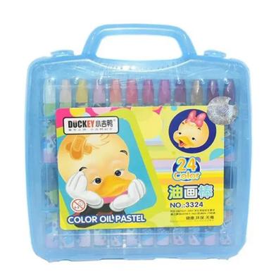 Duckey 24 Colour Oil Pastels - (Pack Of One) Multicolour image