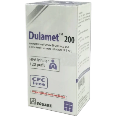Dulamet (200 Mcg, 5 Mcg)/Puff Inhaler 120 Metered Inhalations image