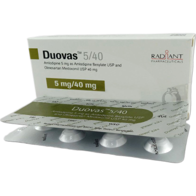 Duovas 5 mg 40 mg Tablet 7's Strip image