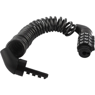 Durable 4-Digit Combination Motorcycle Helmet Lock Chain – Anti-Theft, Portable Steel Cable For Bikes, Scooters, Strollers (2m Stretchable, Keyless Security) image