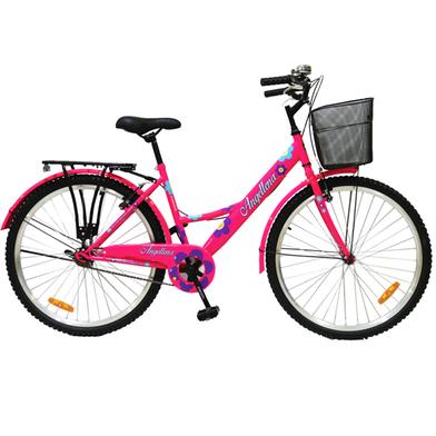 Duranta Steel 1 Speed Angellena Ladies 24 Pink With Basket - 847156 image