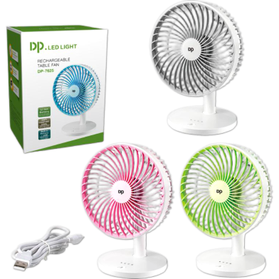 Duration Power DP-7625 Rechargeable Small Table Fan image