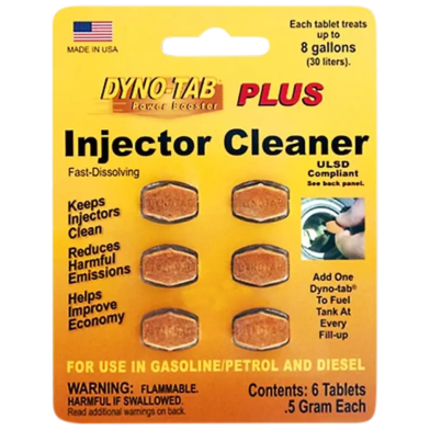 Dyno Tab Power Booster Plus Fuel Injector Cleaner Tablet Fast Dissolving Full Active Ingredients And No Solvents-6Pcs image