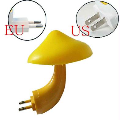 EU US Plug LED Night Light Mushroom Wall Socket Lights Lamp For Bedroom Home Decoration Light-Controlled Sensor Lamp Slide 2