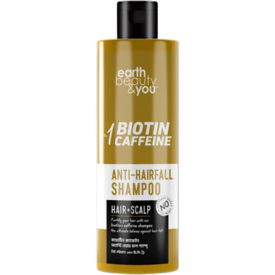 Earth Beauty And You No 01 Biotin Caffeine Anti Hairfall Shampoo 350ml image